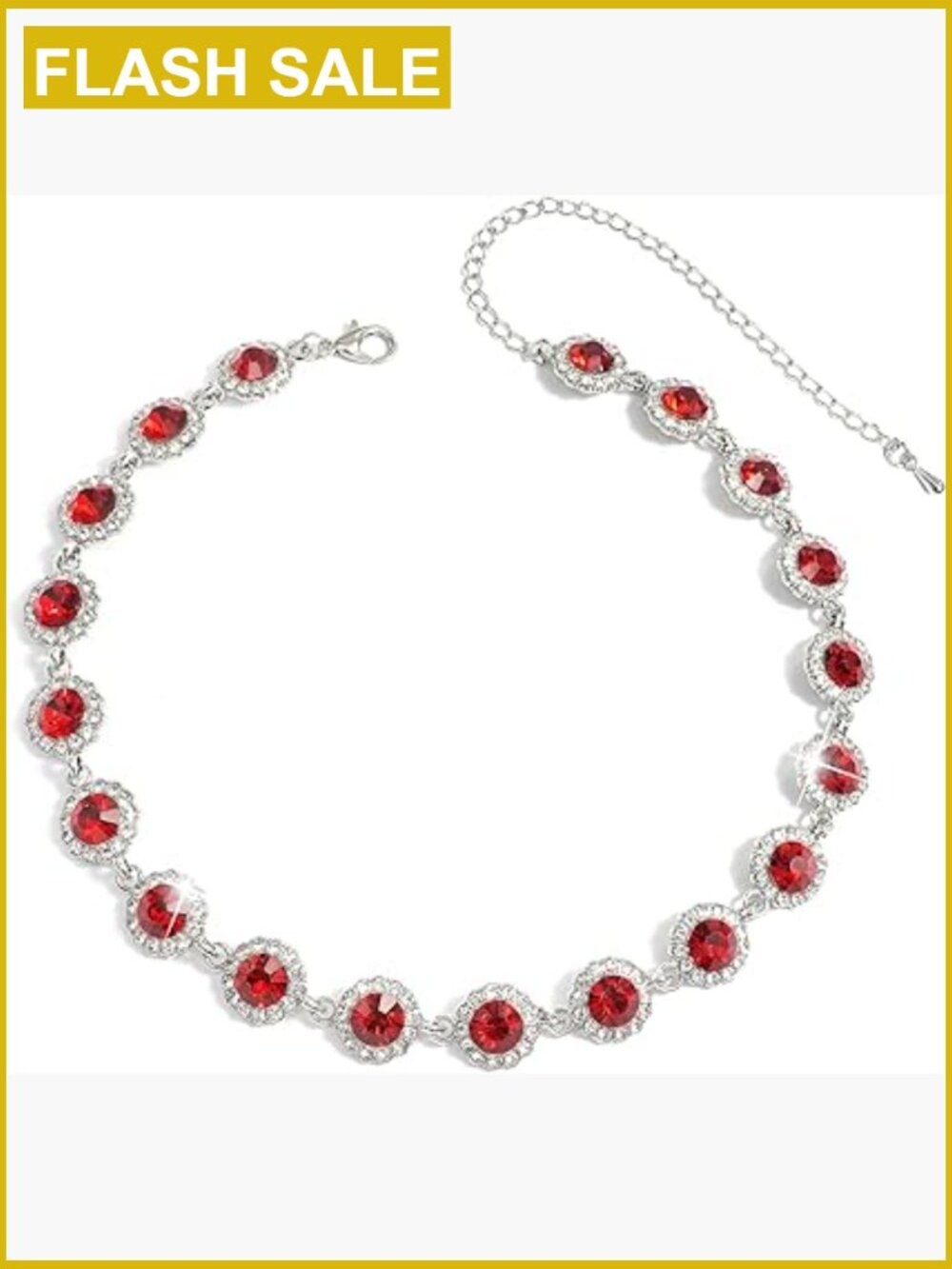 Sparkly Crystal Rhinestone Choker Necklace for Women